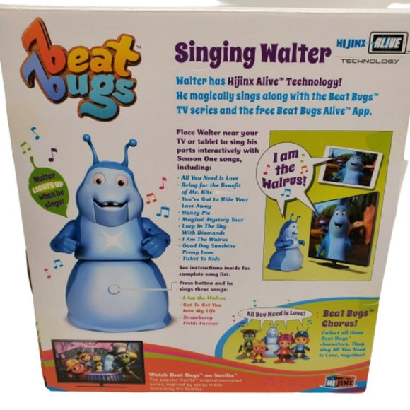 Netflix Beat Bugs Singing Walter Figure Sings with TV Series - Beatles Inspired - Picture 2 of 4
